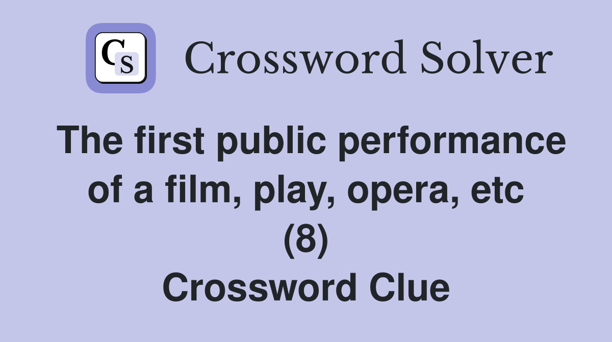 The First Public Performance Of A Film Play Opera Etc 8   The First Public Performance Of A Film%2C Play%2C Opera%2C Etc (8)